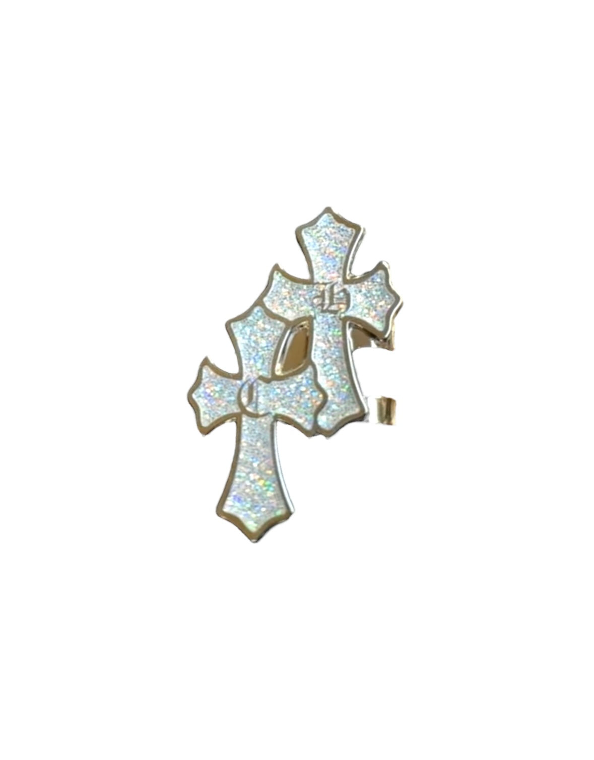 6.CHROME glitter hat clip