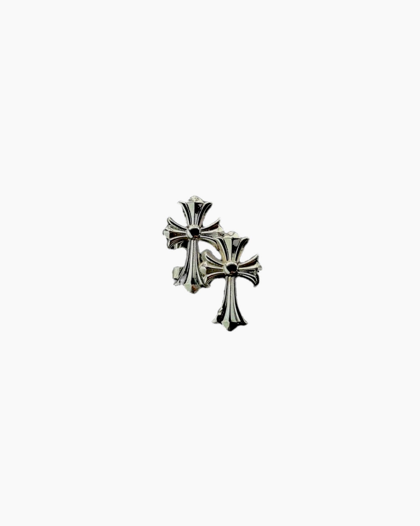 8. 3D silver chrome hat clip