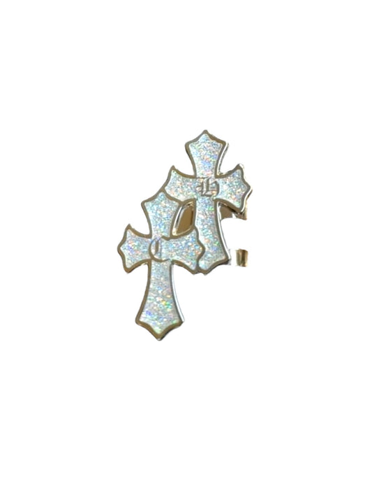 6.CHROME glitter hat clip